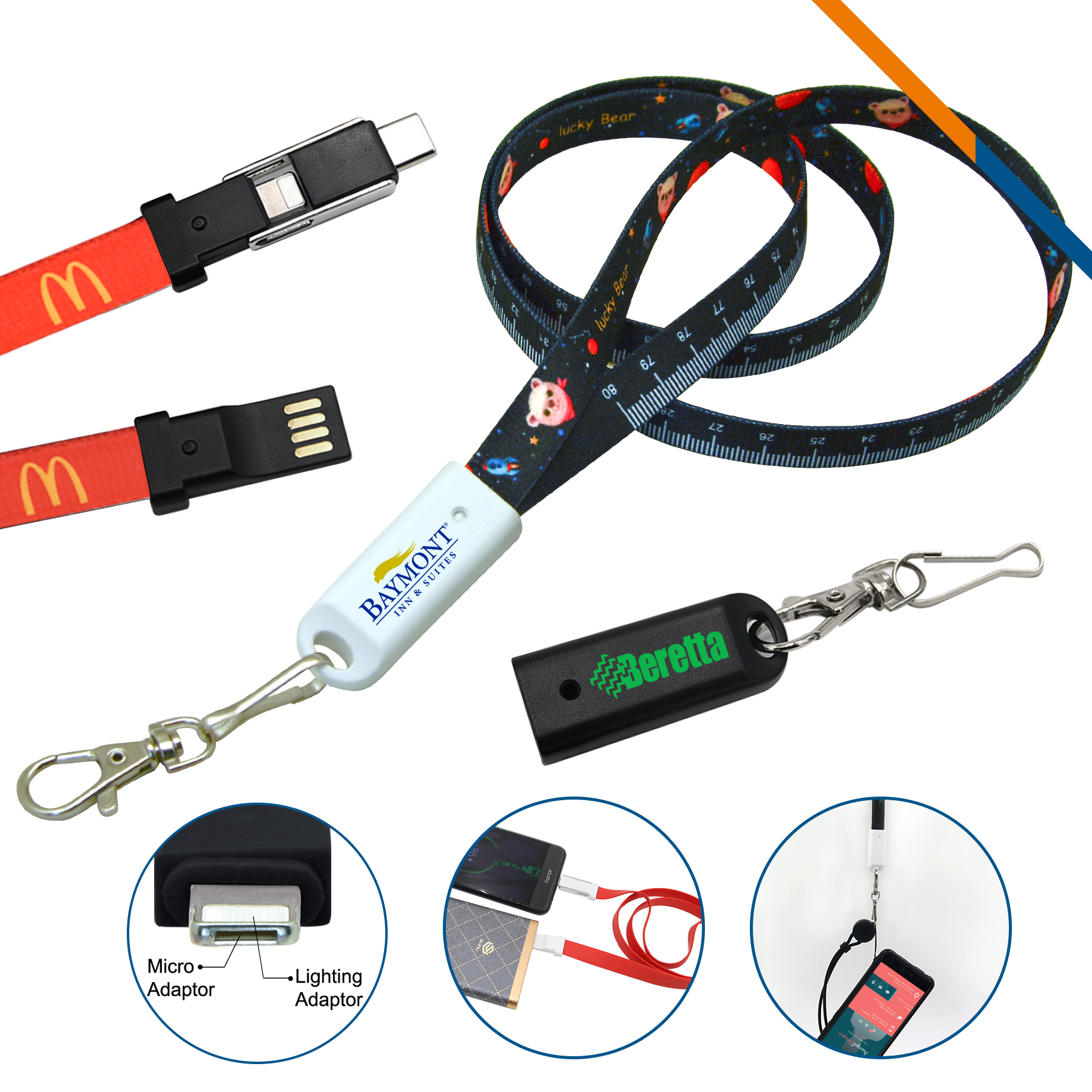 Falcon 2in1 Lanyard Cable 1