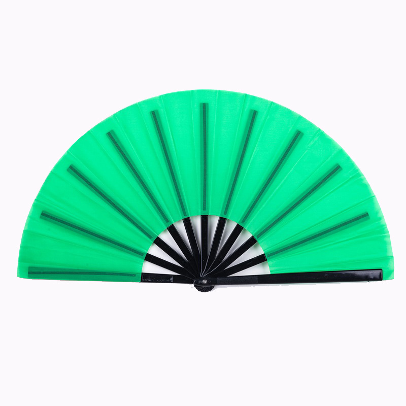 Portable Plastic Kungfu Dancing Fan Full Color 3