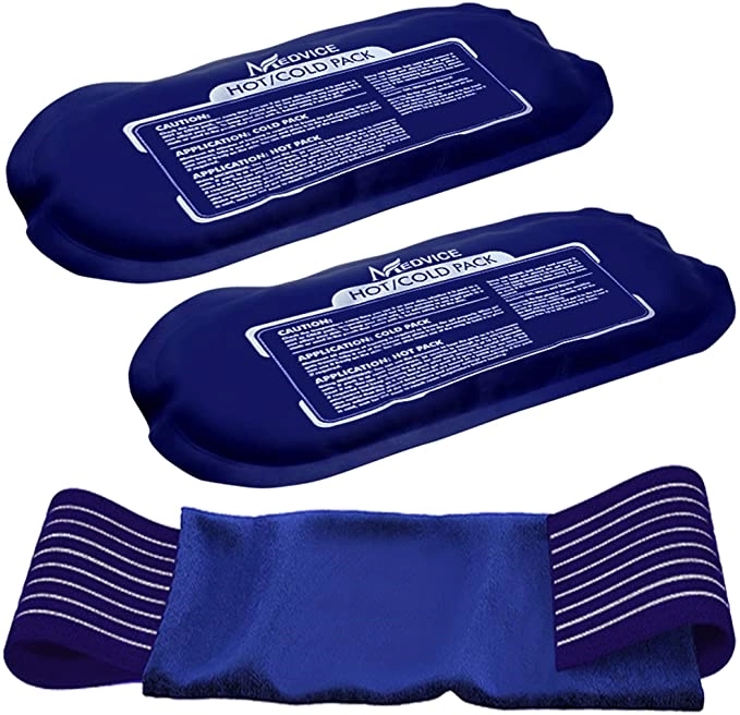Ice Pack (3Piece Set) Reusable Hot and Cold Therapy Gel Wrap 4