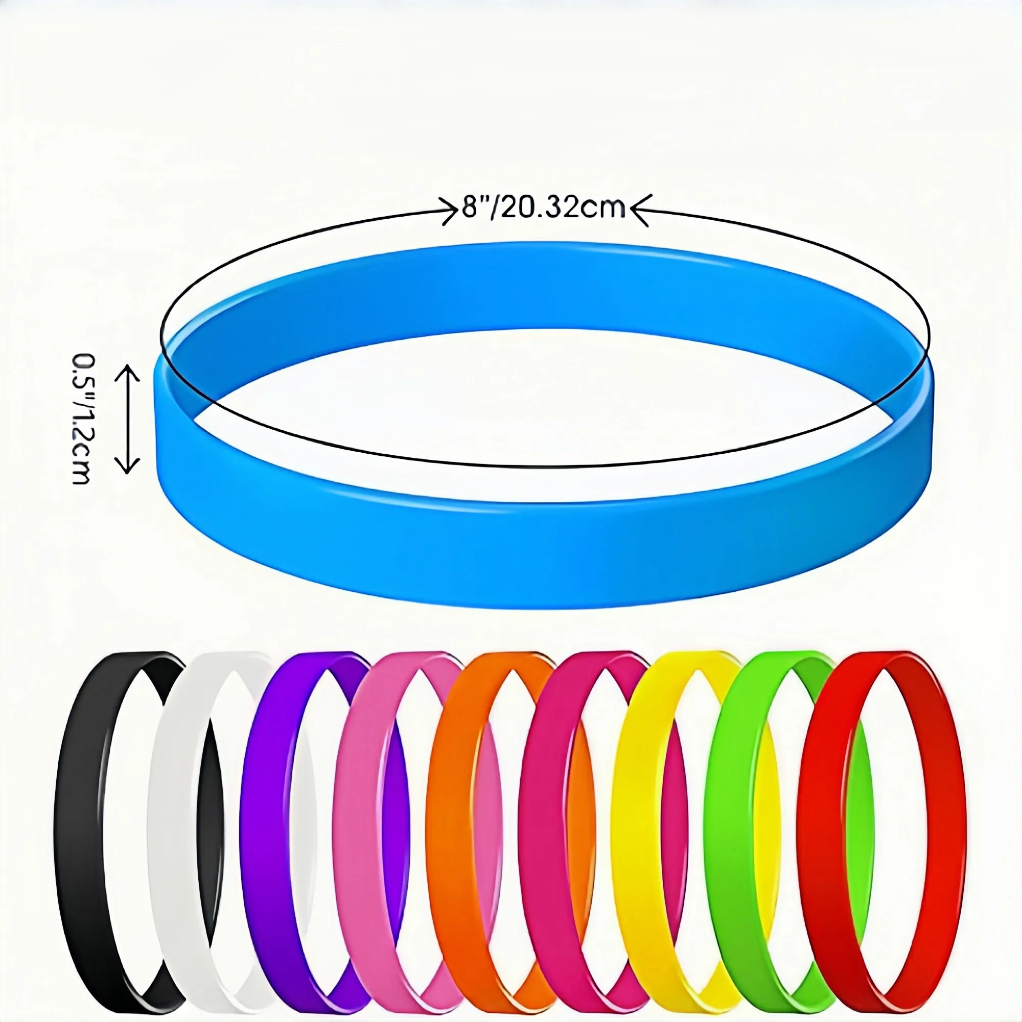 Silicone Wristbands - Assorted Colors 4