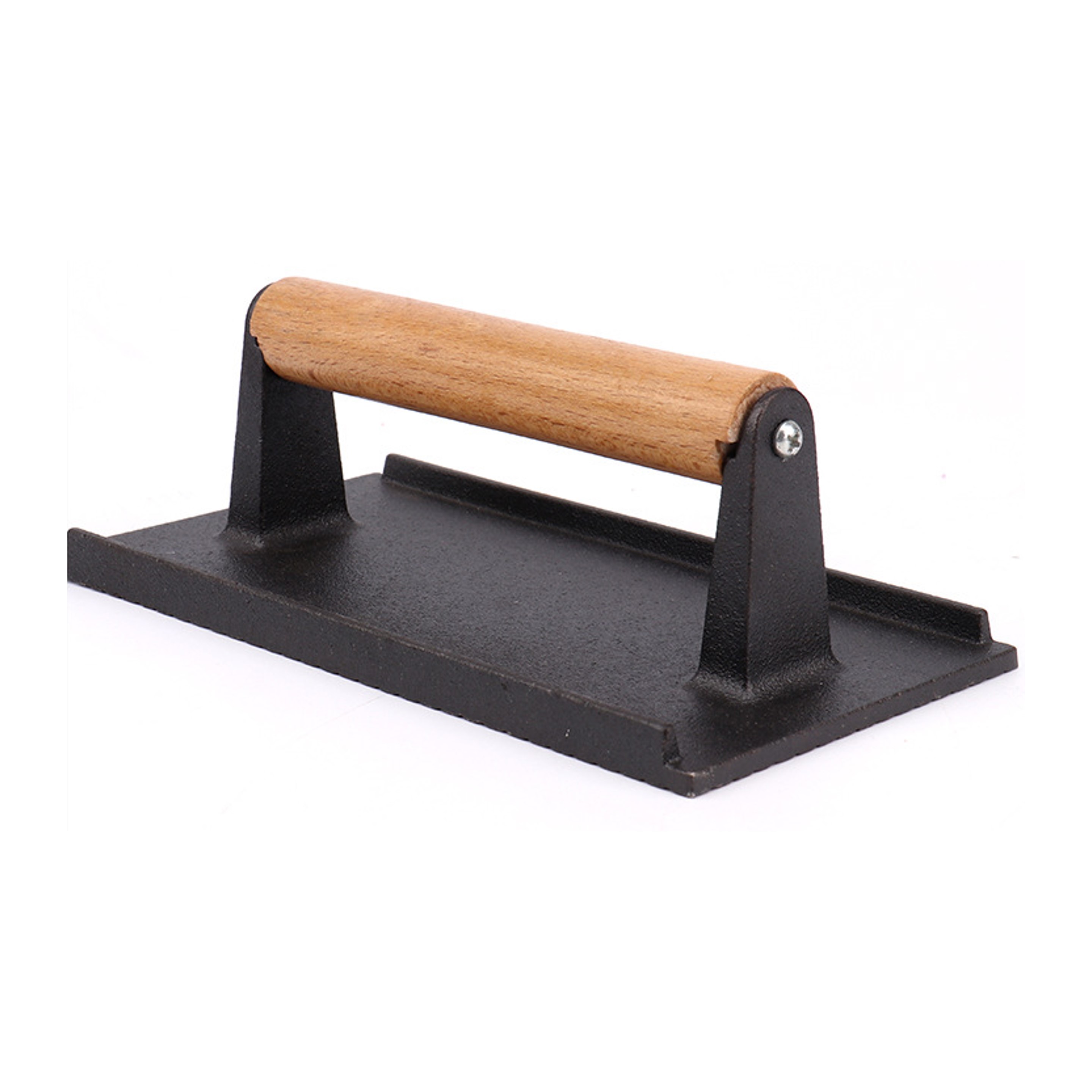 Heavy Duty Rectangle Cast Iron Burger Press 2