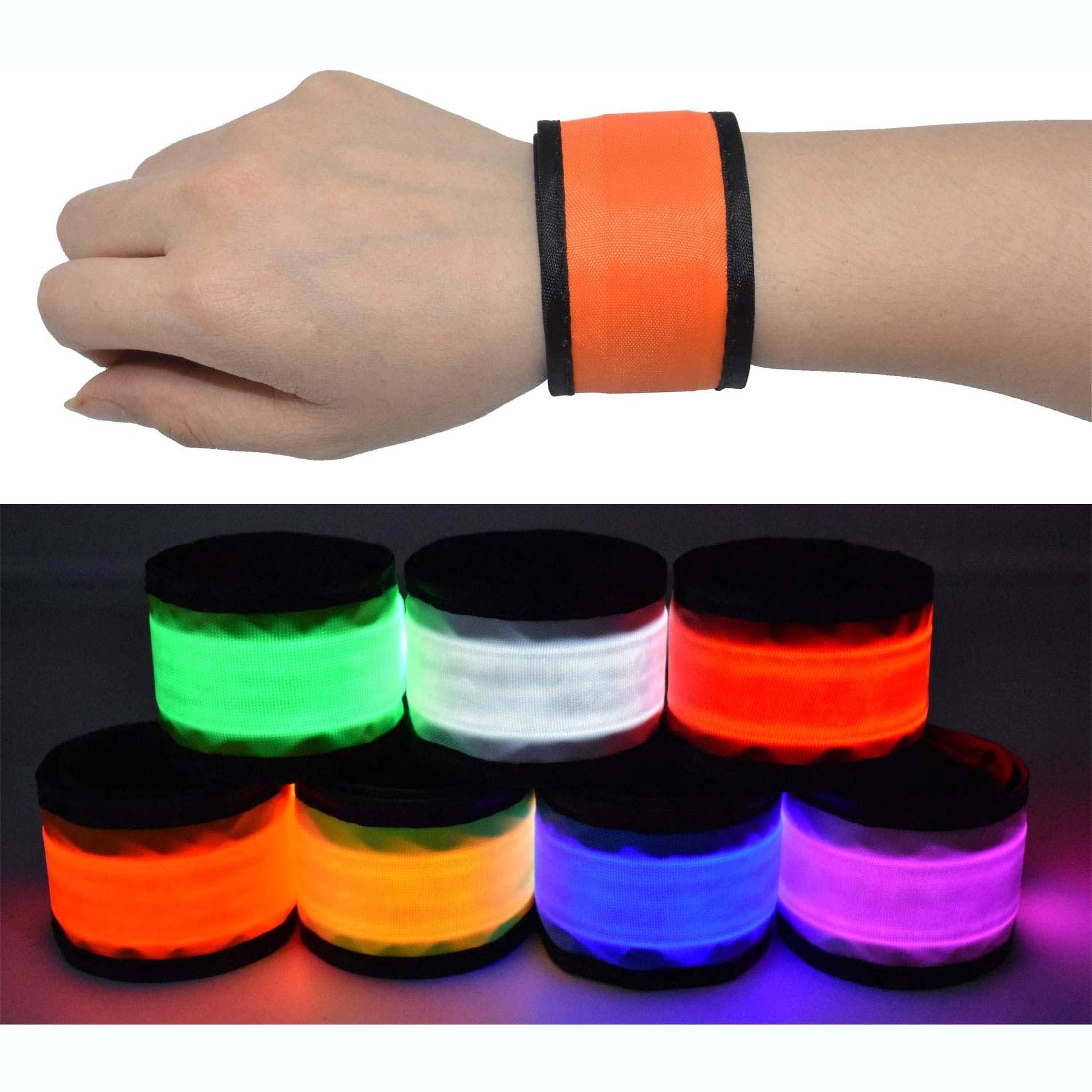 LED Sports Slap Wrist Strap Bands 5