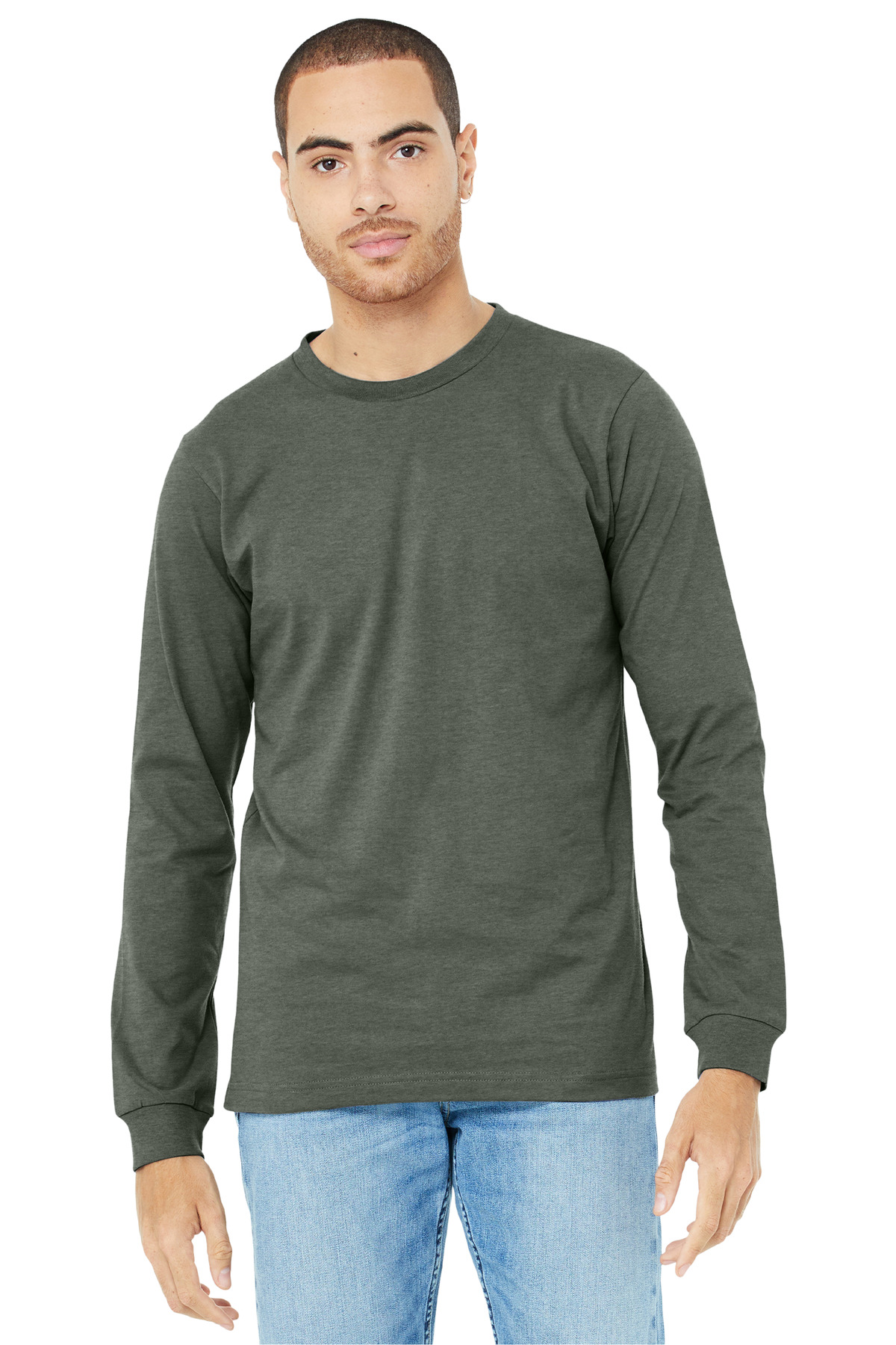 BELLA+CANVAS Unisex Heather CVC Long Sleeve Tee BC3501CVC 156