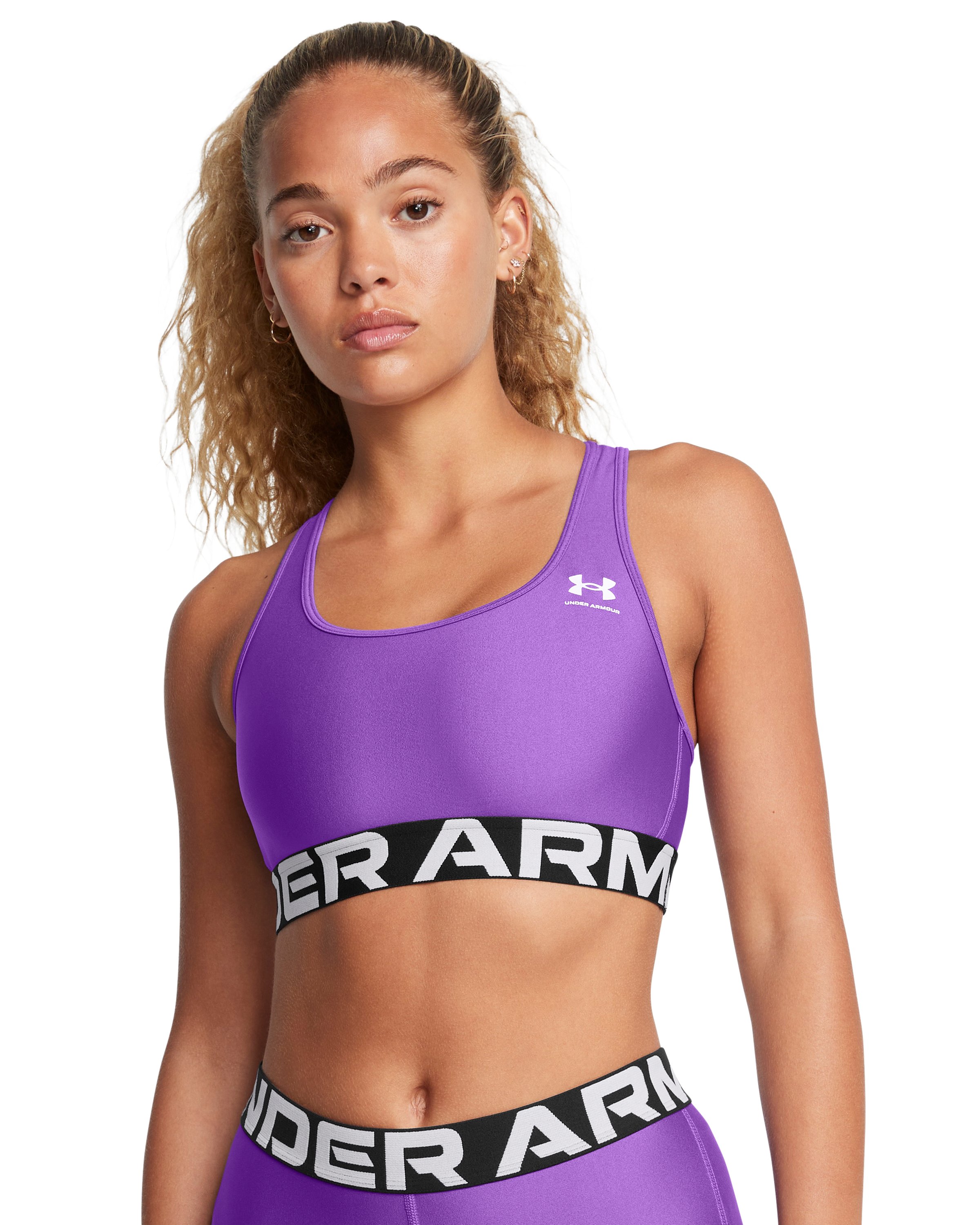 HeatGear Mid Branded Women's Sports Bra 16