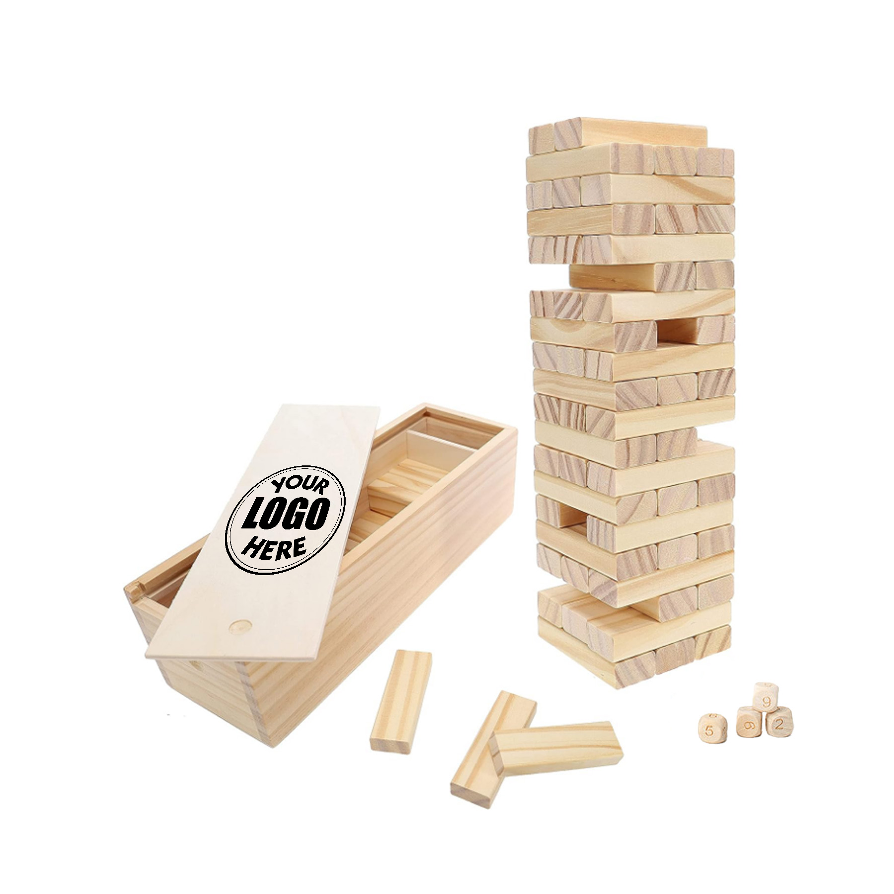 54 Pcs Wooden Tower Game 2