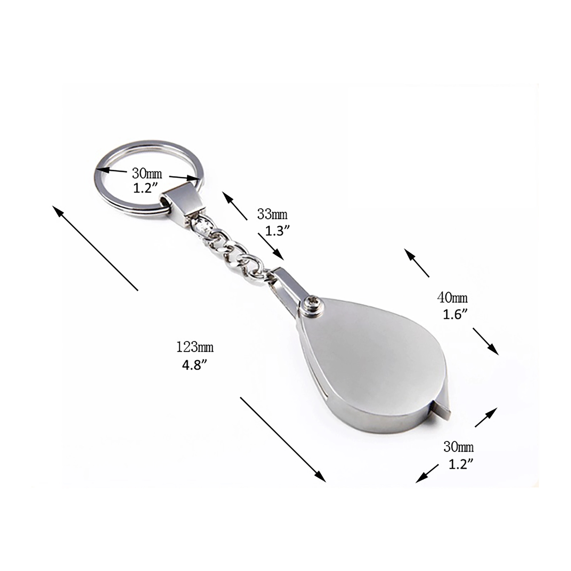 10X Loop Magnifier Keychain 2