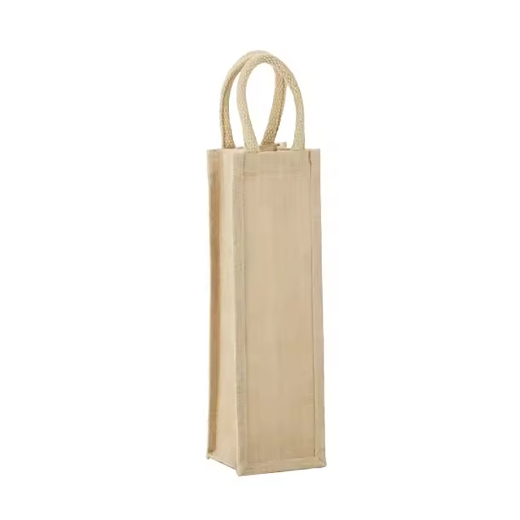 1 Bottle Jute Wine Bag 2