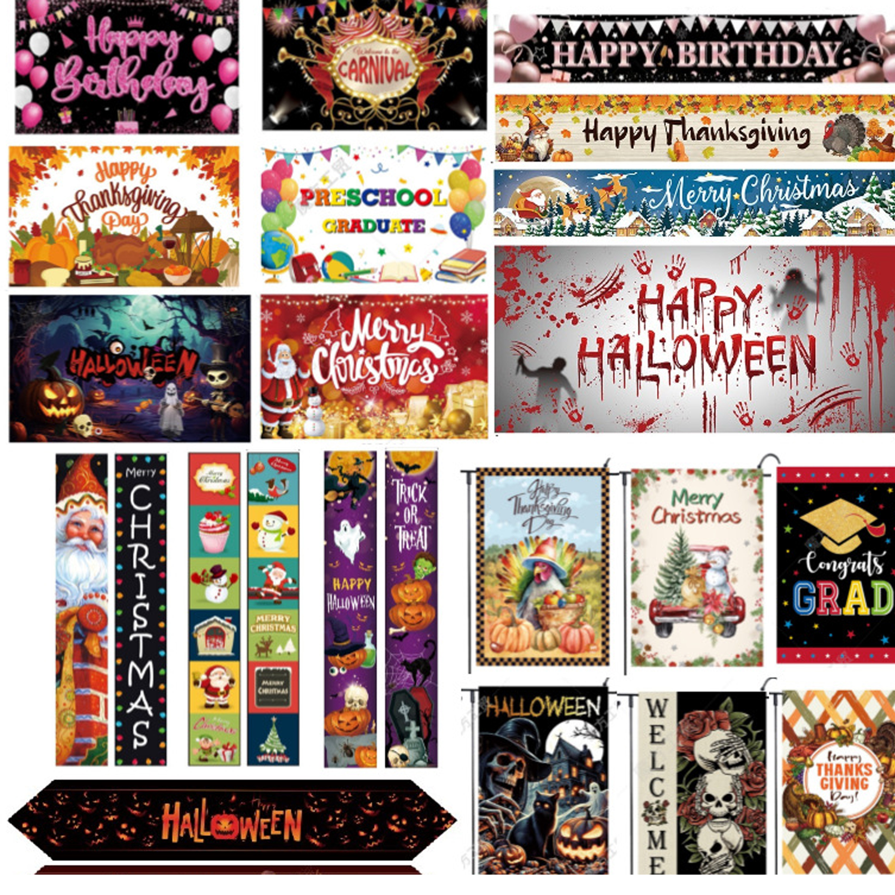 Holiday Tablecloth and Placemats Set 6