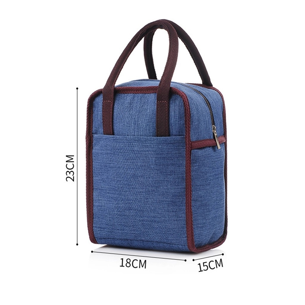 Oxford Handheld Insulated Bag w/ Front Pocket 9