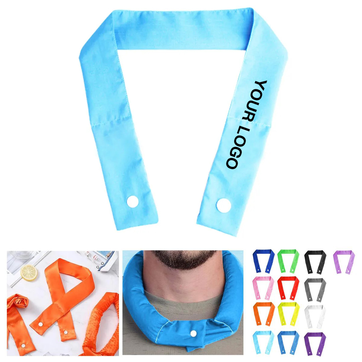 Breathable Cooling Neck Wrap 24 Inch for Heat Relief 7