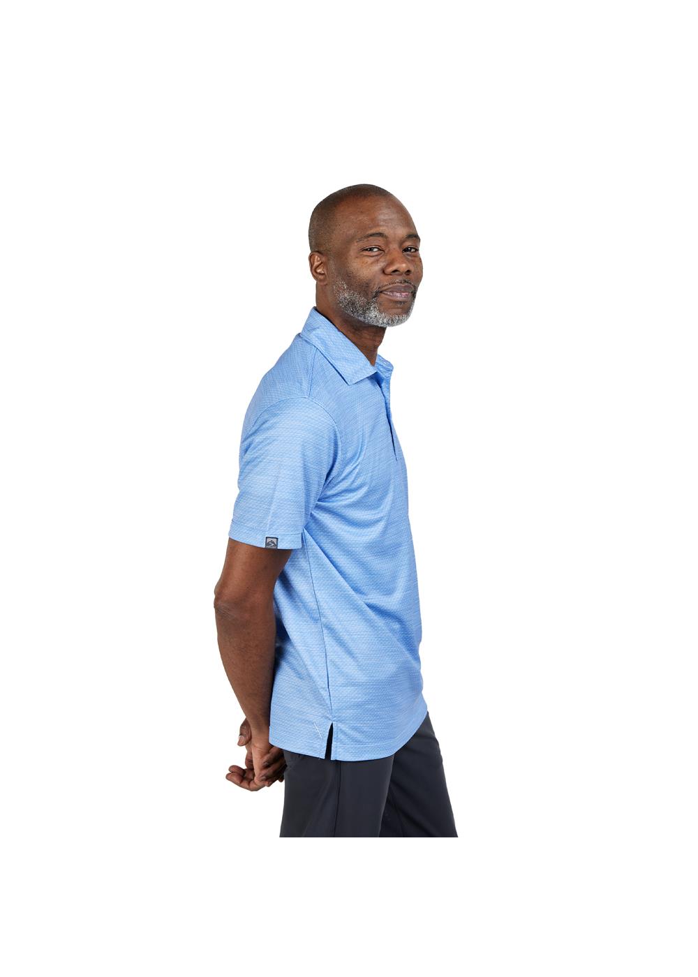 Storm Creek Men's Unwinder Printed Bamboo Short Sleeve Polo 4