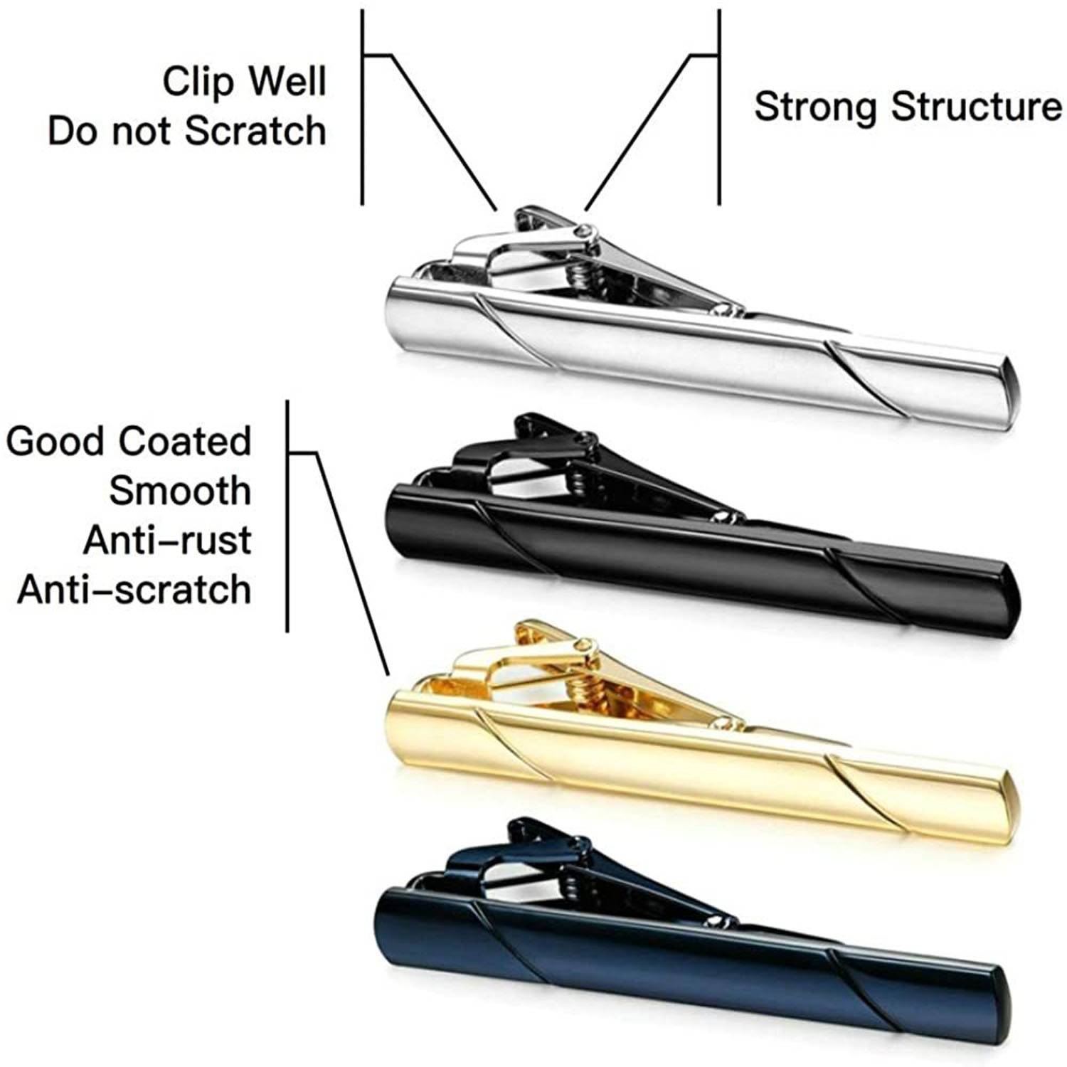 Durable Business Wedding Brass Tie Clip 6