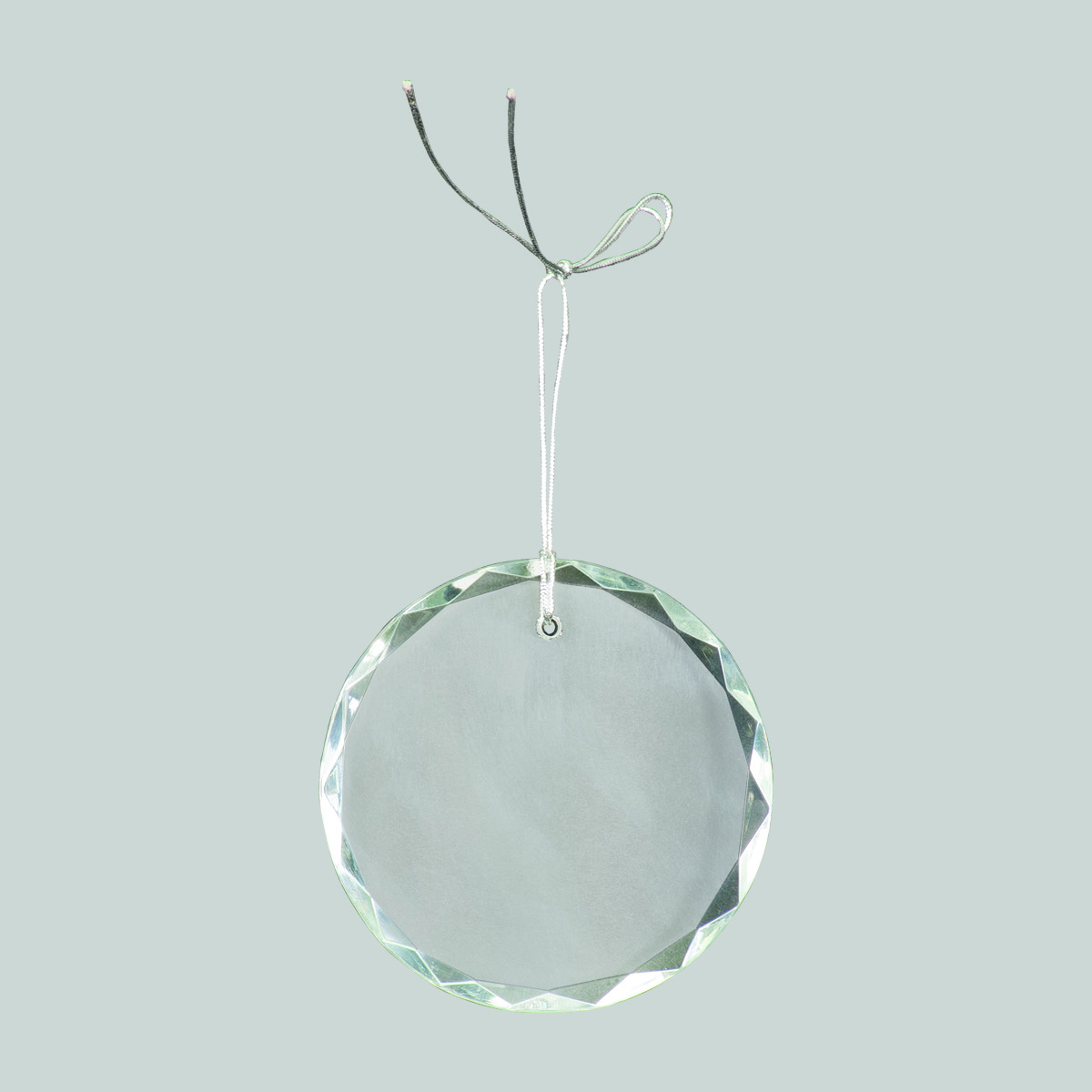 3" Crystal Round Faceted Ornament 7