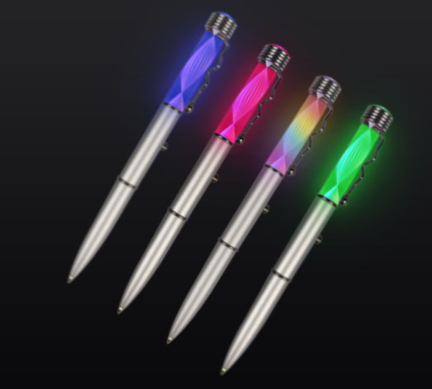 Spiral Promotional Multicolor Light Pens 2