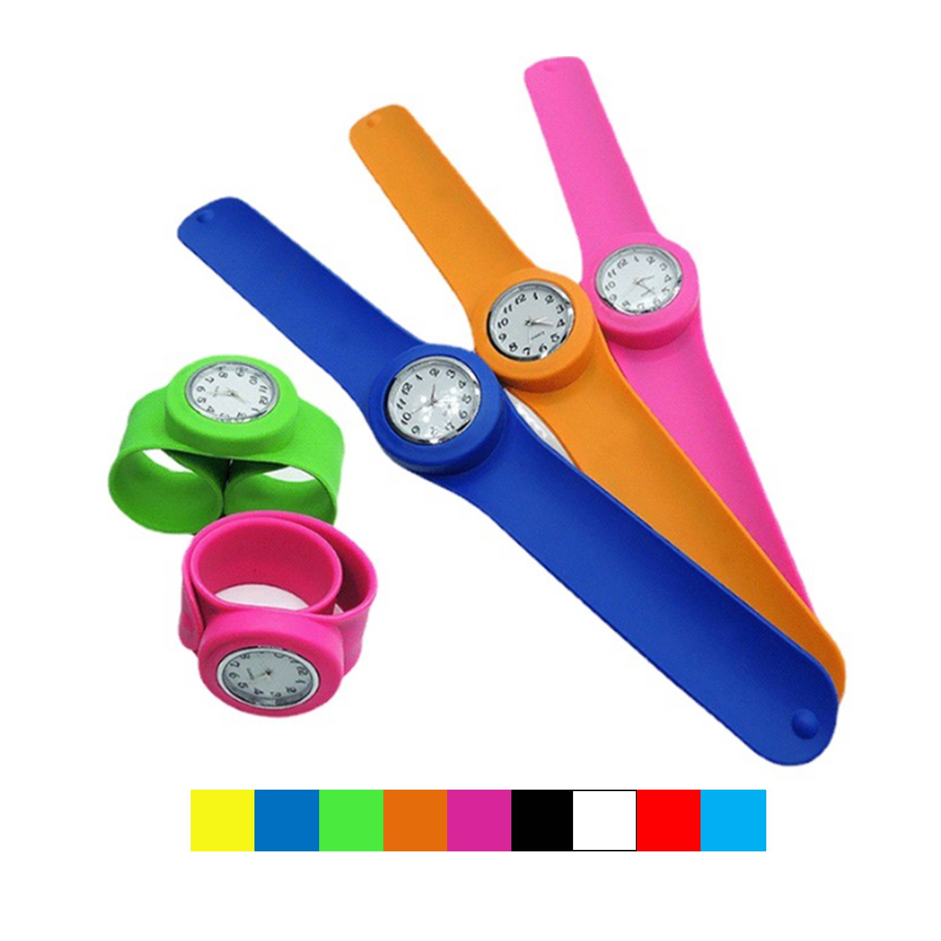 Colorful Silicone Slap Watch Wristband 5