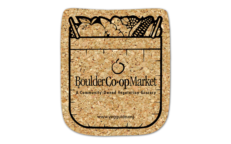 Shopping Bag Cork Coaster