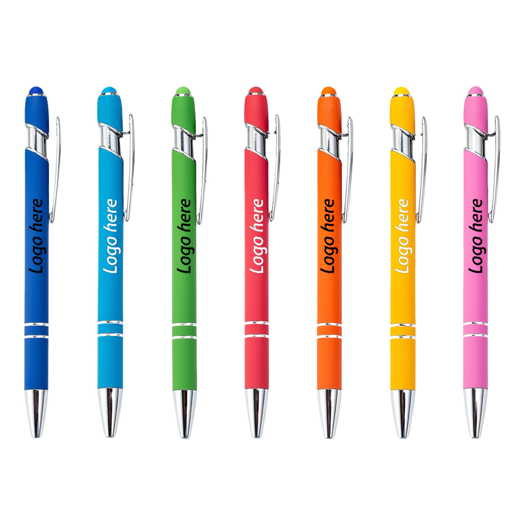 Premium Soft-Touch Aluminum Pen with Stylus
