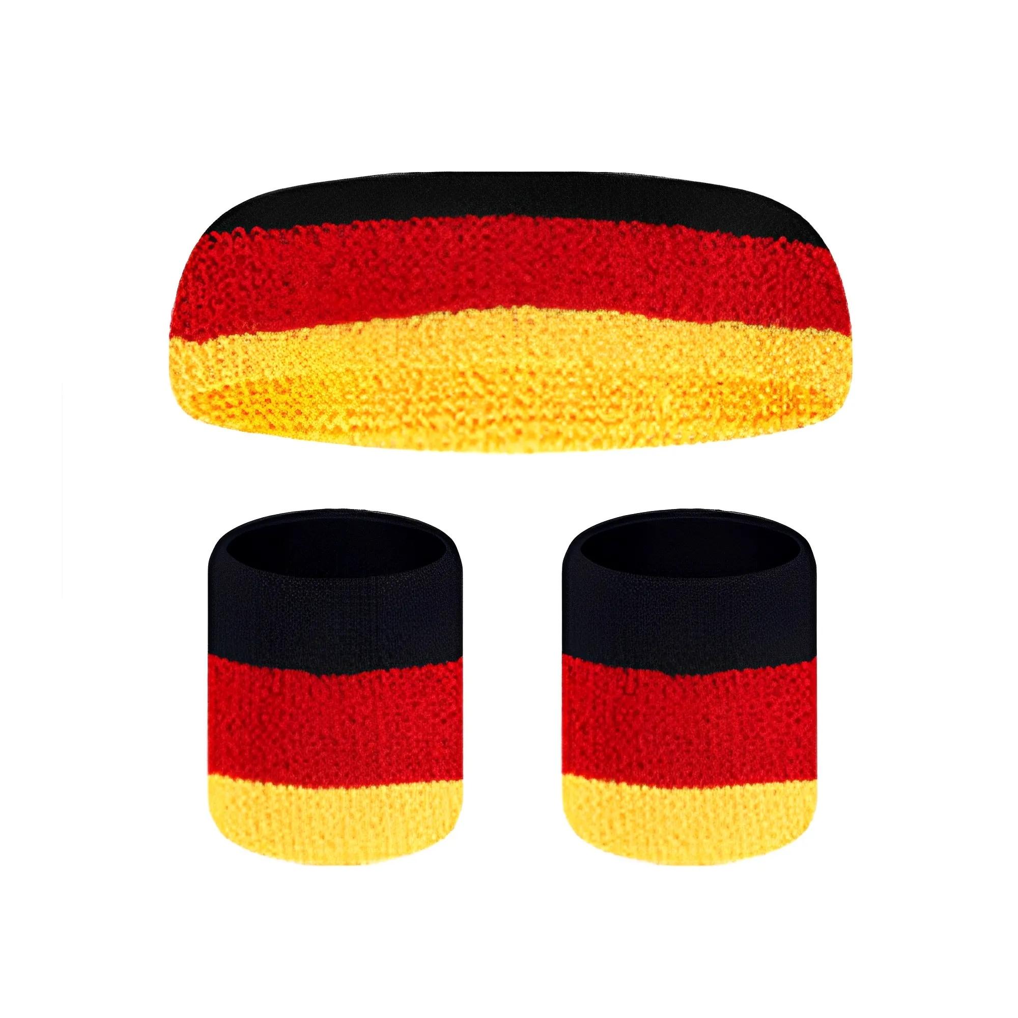 Cotton Towel Rainbow Sweat Headband & Wristband Set 11