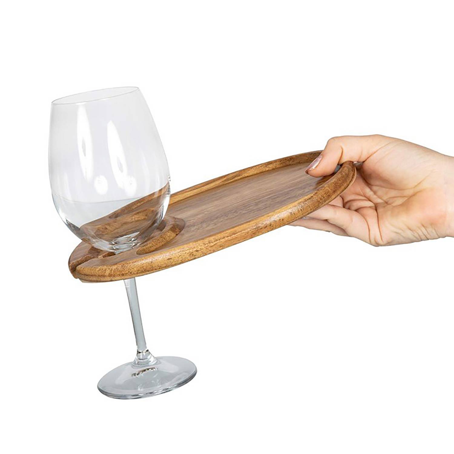 Cocktail Plate with Glass Holder 6