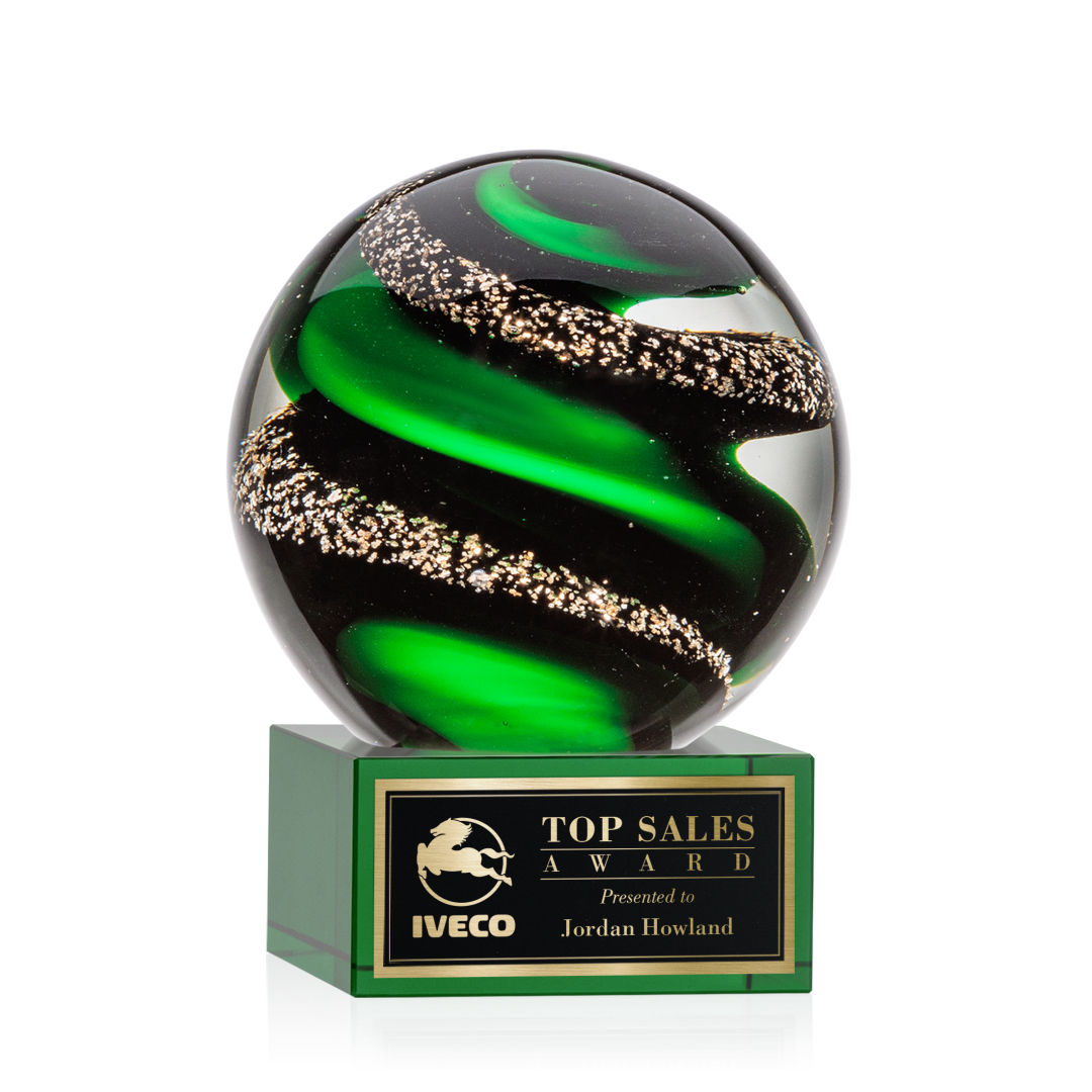 Zodiac Award on Hancock Base - Green 12