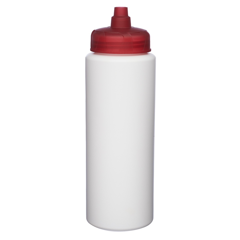 32 oz. HDPE Plastic Water Bottles with Quick Shot Lid - USA Made - BPA Free 1