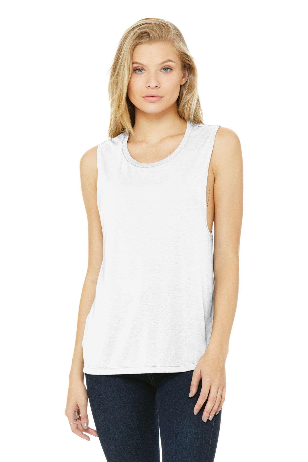 BELLA+CANVAS Women's Flowy Scoop Muscle Tank. BC8803 18