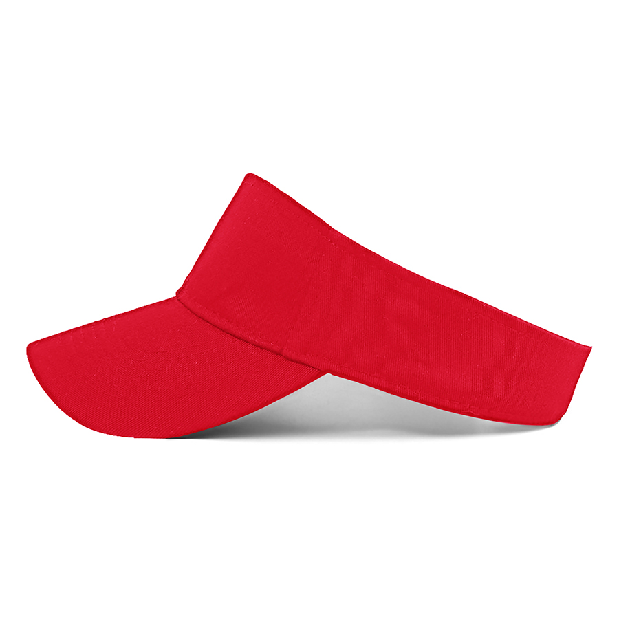 Stock Solid Color Cotton Visor - Sports Style 24