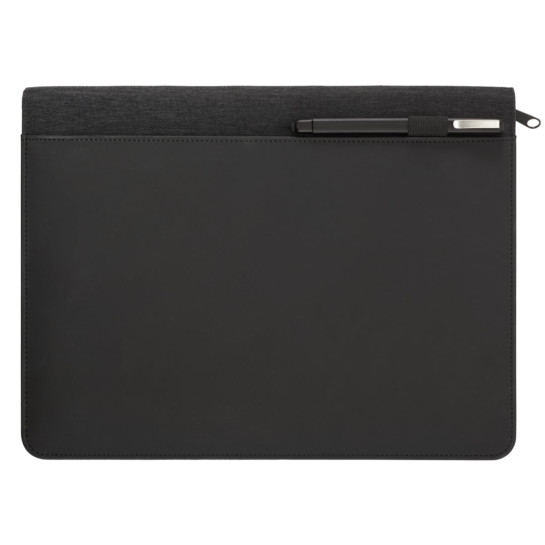 FSC® Mix Vienna Heathered Zippered Padfolio 32