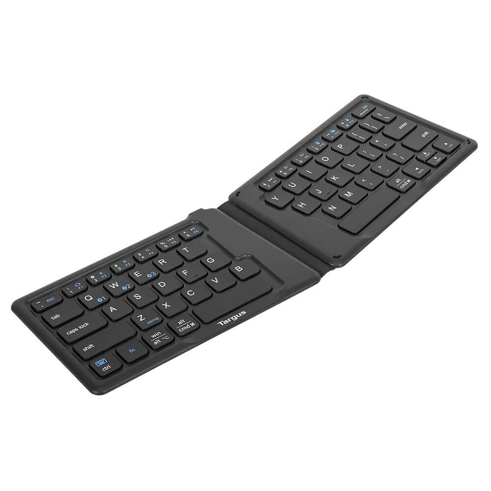 Ergonomic Foldable Bluetooth Antimicrobial Keyboard