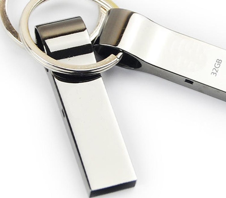Metal Stick USB Flash Drive with Keyring 2