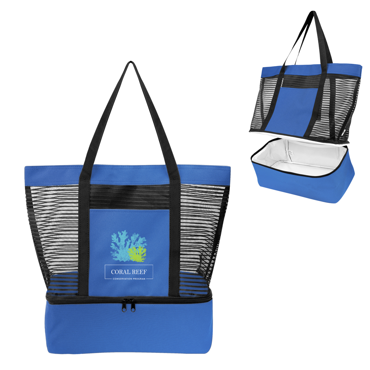 Marley rPET Mesh Tote Bag With Cooler 7