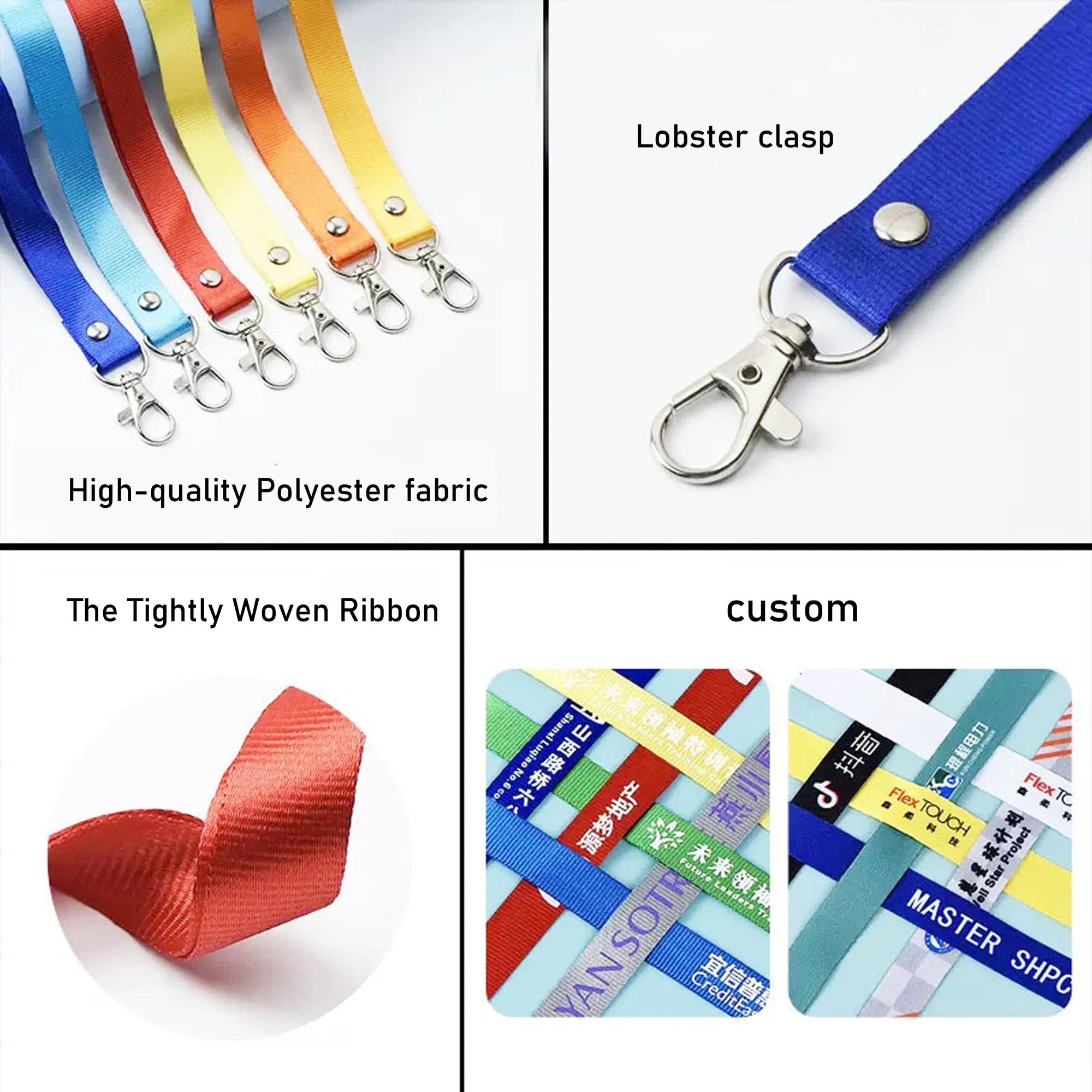 Lanyard Neck Strap For Id With Metal Clip 10