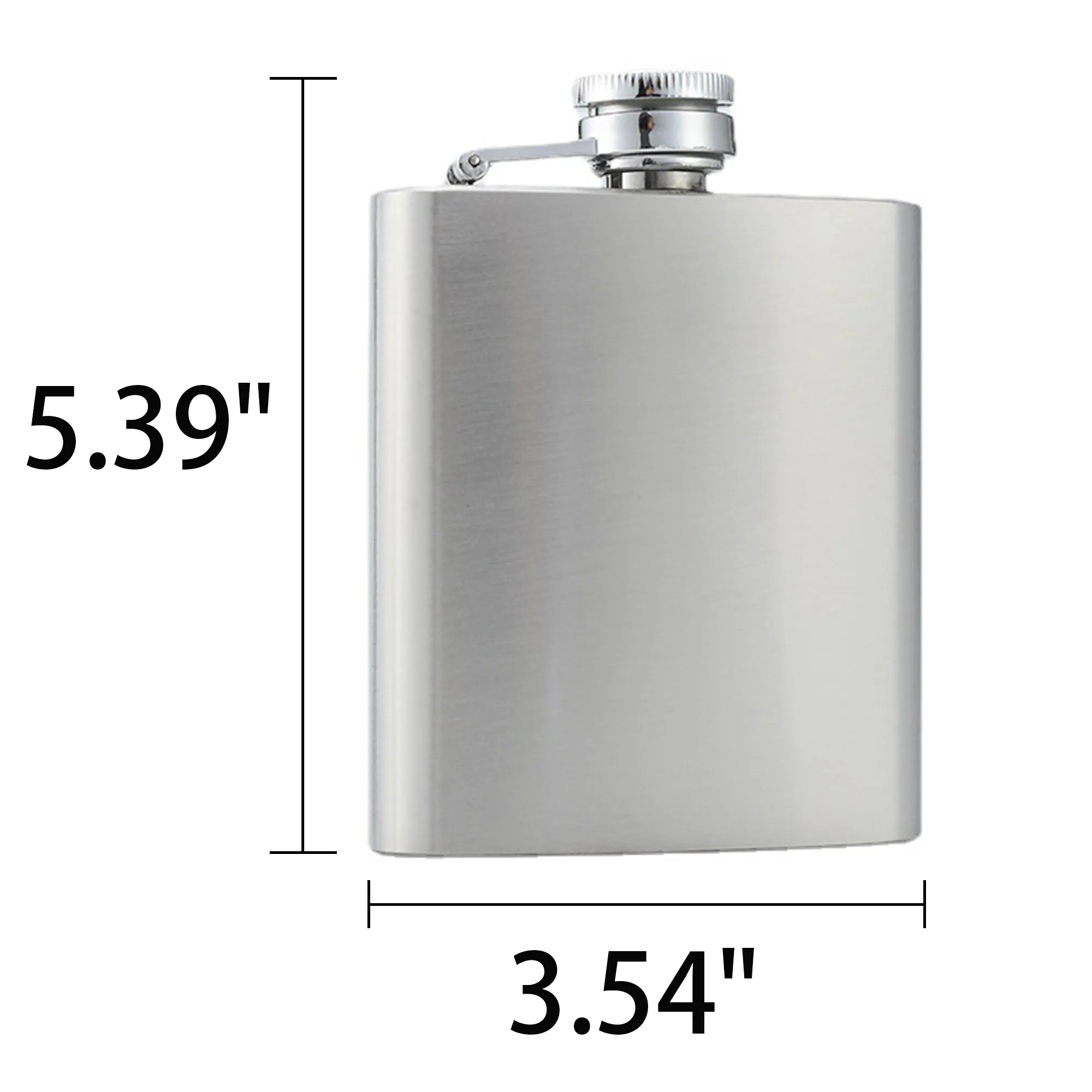 8-ounce Stainless Steel Flask, custom water bottle with logo imprint 1