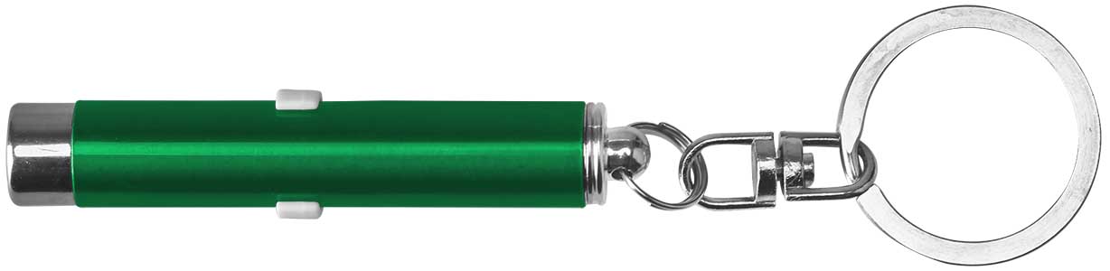 Dual function laser pointer and super bright LED flashlight with keychain. 11