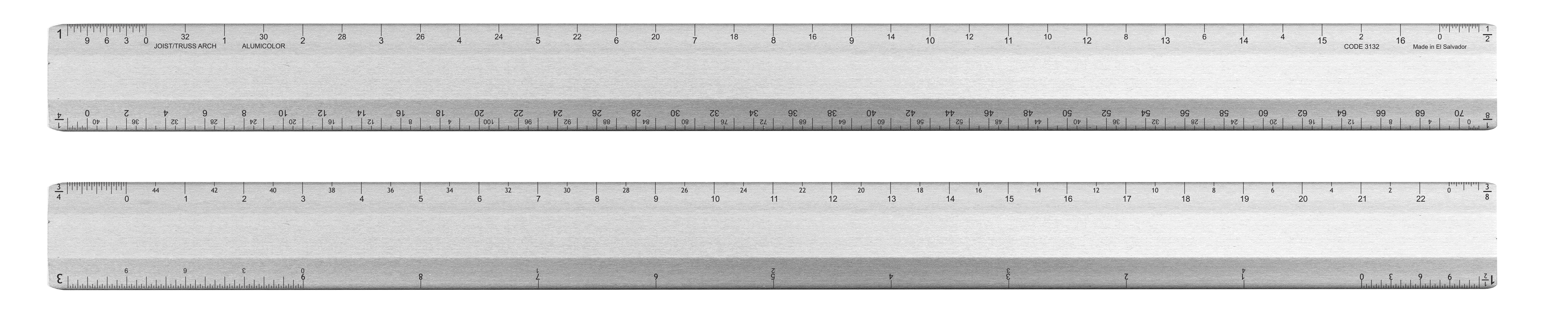 18" 4-Bevel Architect Scale 6