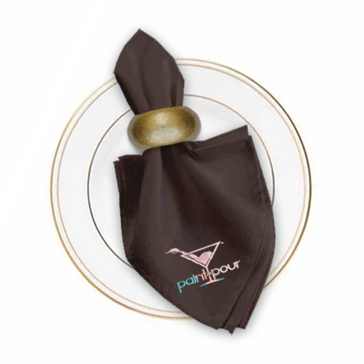17 in. x 17 in. PolyPoplin™ Napkin (Embroidery Logo/Text) 85