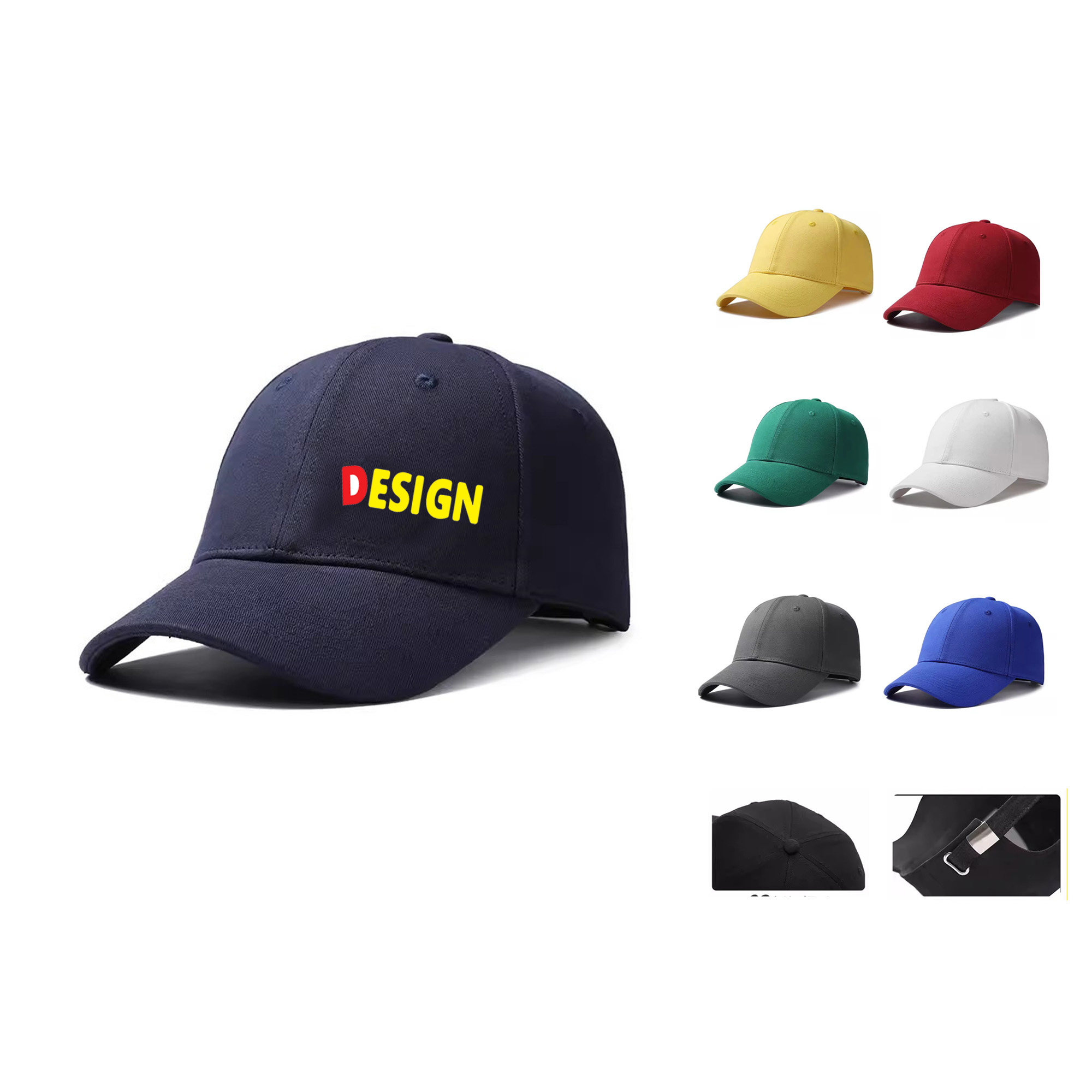 6 Panels Cotton Baseball Cap 3