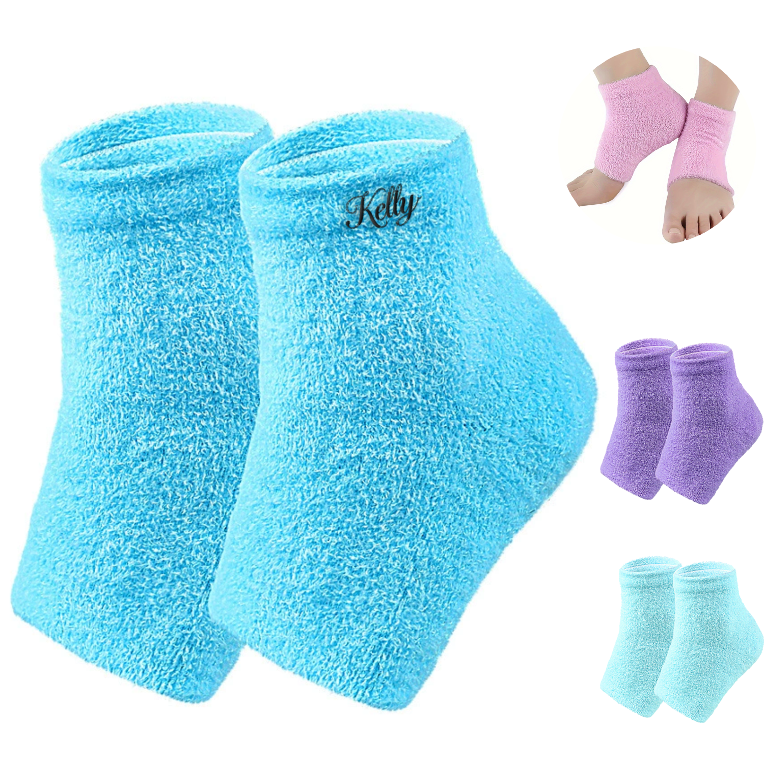 Elastic Moisturizing Gel Heel Socks 3