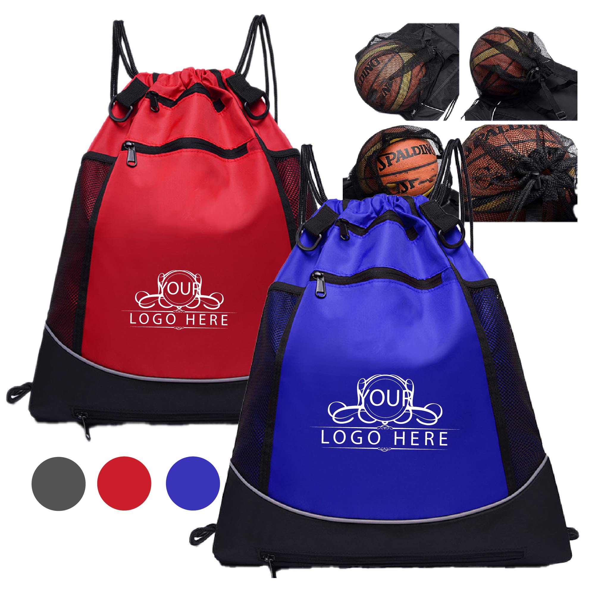 Drawstring Sports Basketball Backpack 1