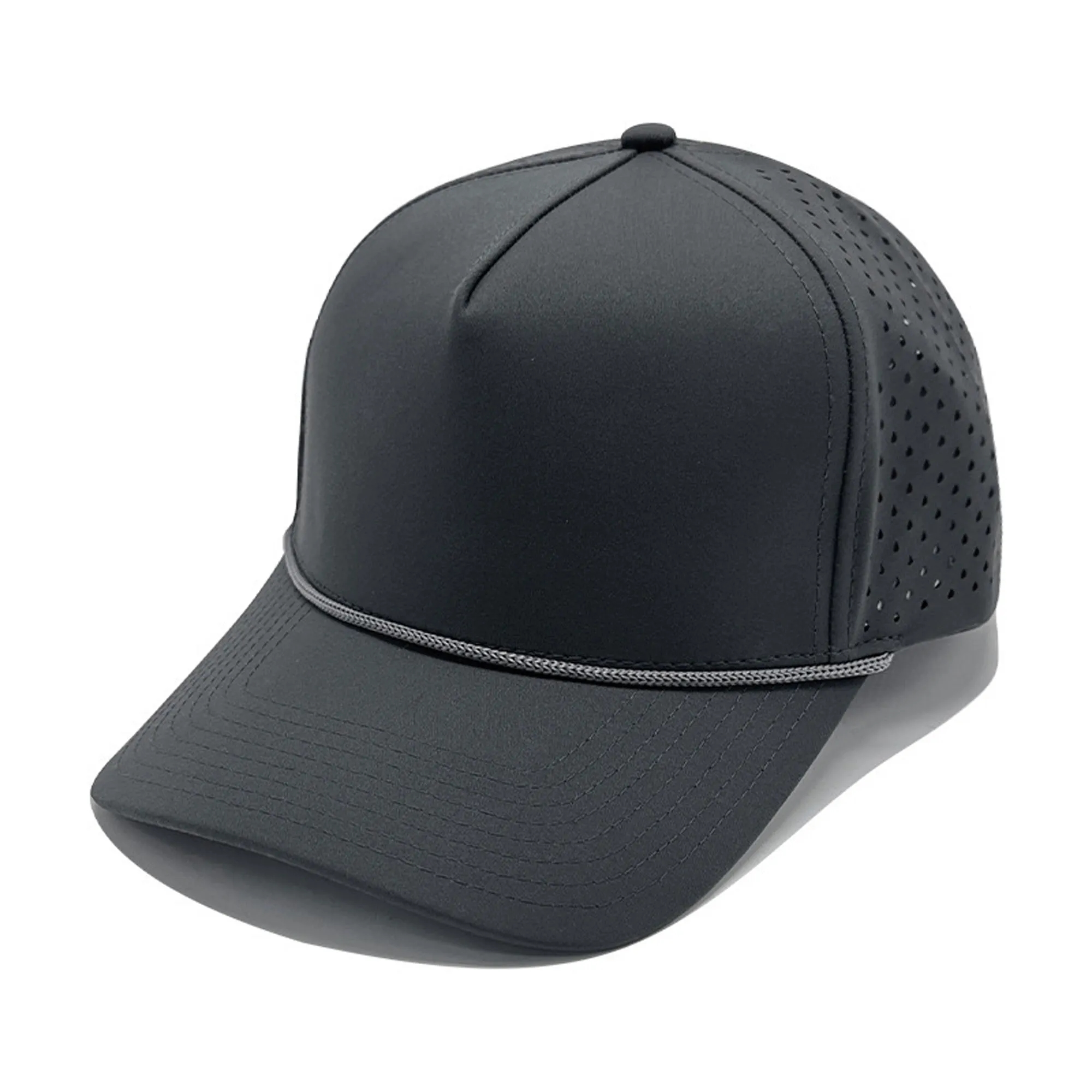5 Panel Quick Dry Waterproof Baseball Cap With Cord 7