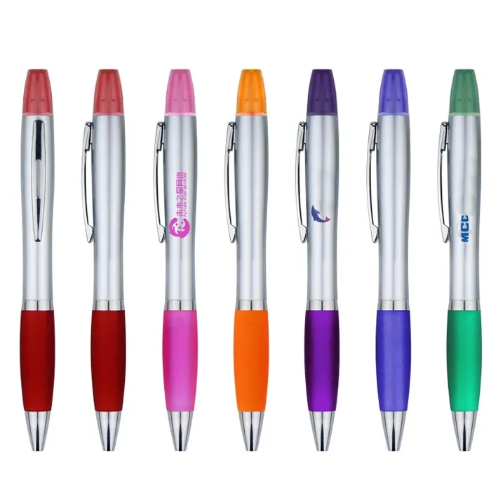 Curvy Pen with Highlighter 2