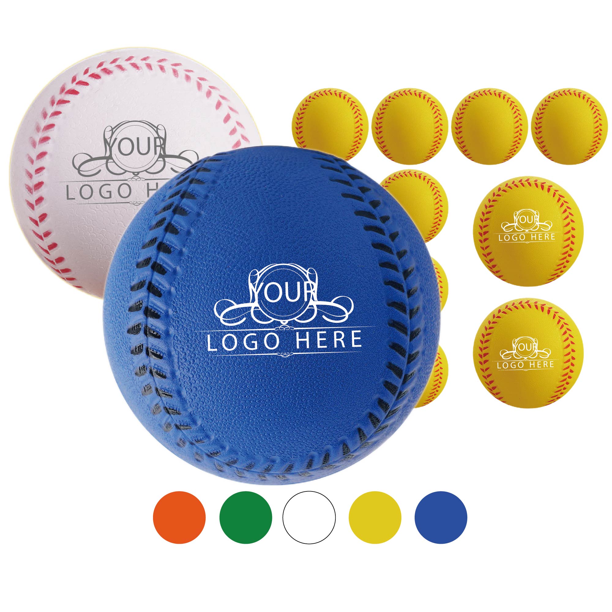 Foam Baseball-Shape Squeeze Toy Stress Relief Ball 2