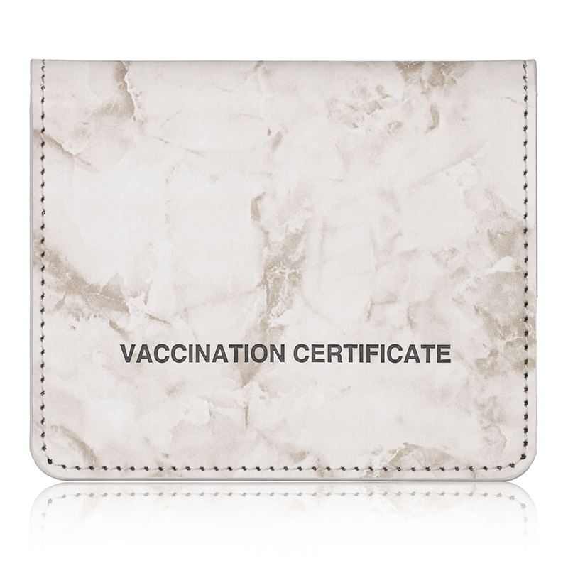 Various Colors PU Leather Vaccine Card Holder 5