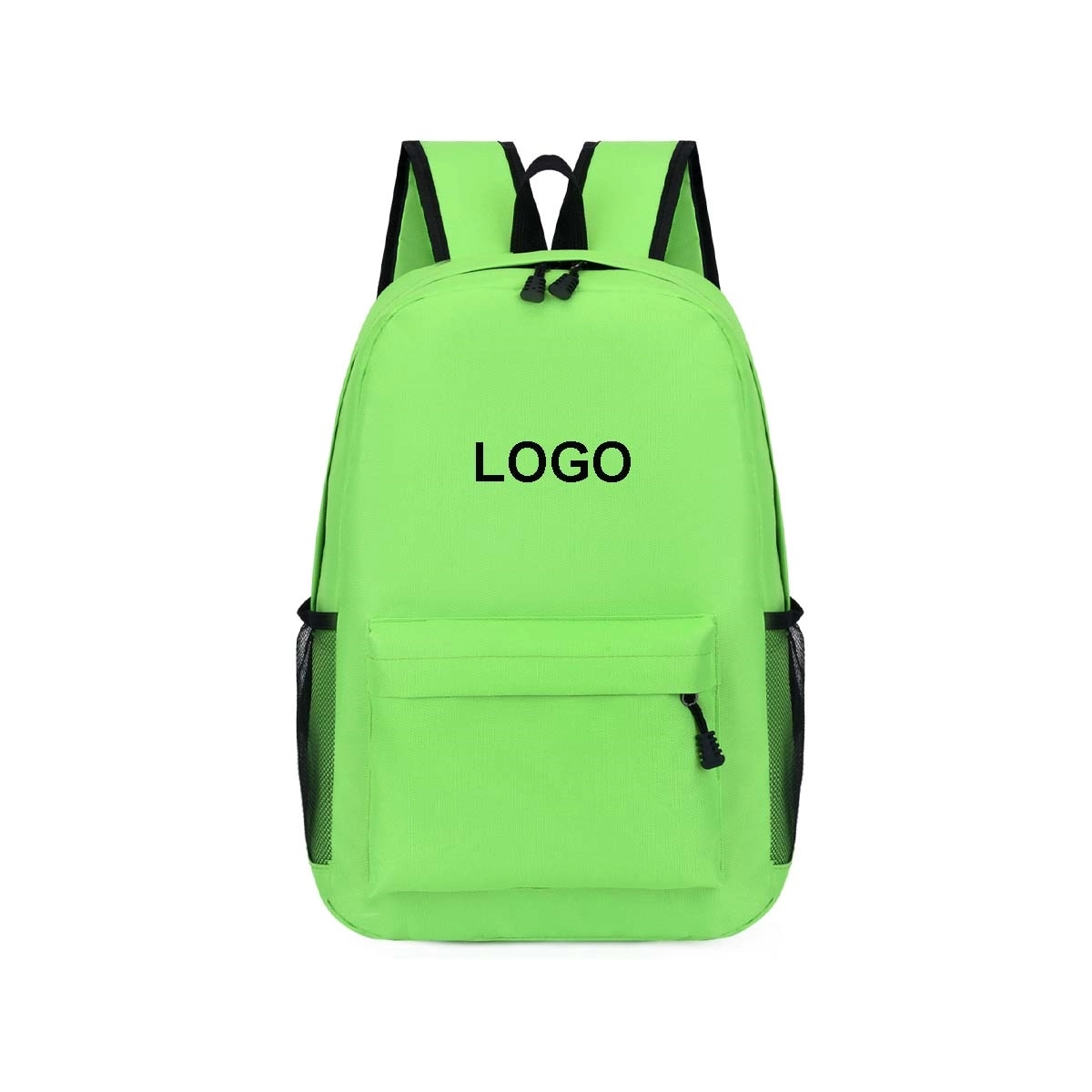 Solid Color School Student Backpack 3