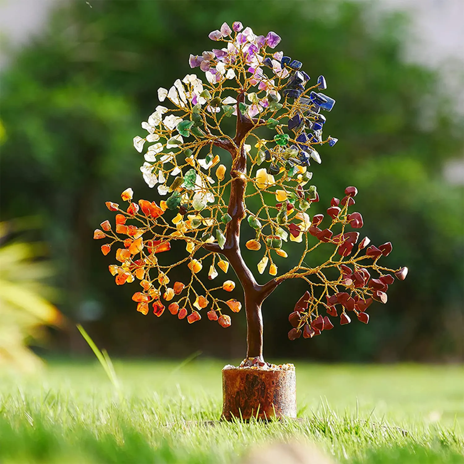 Handmade Crystal Tree of Life 7 Chakra Healing 2
