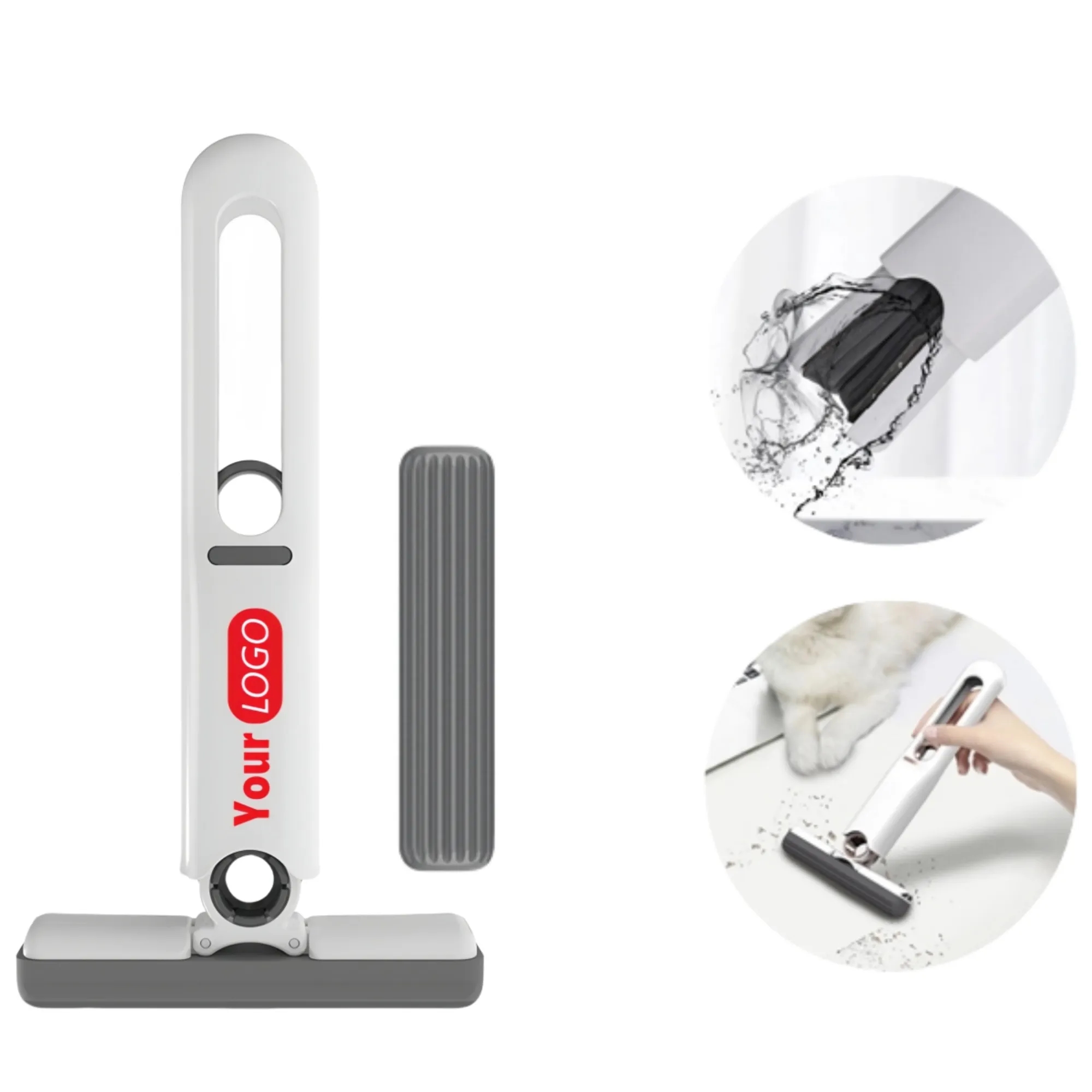 Portable Self-Squeezing Mini Mop