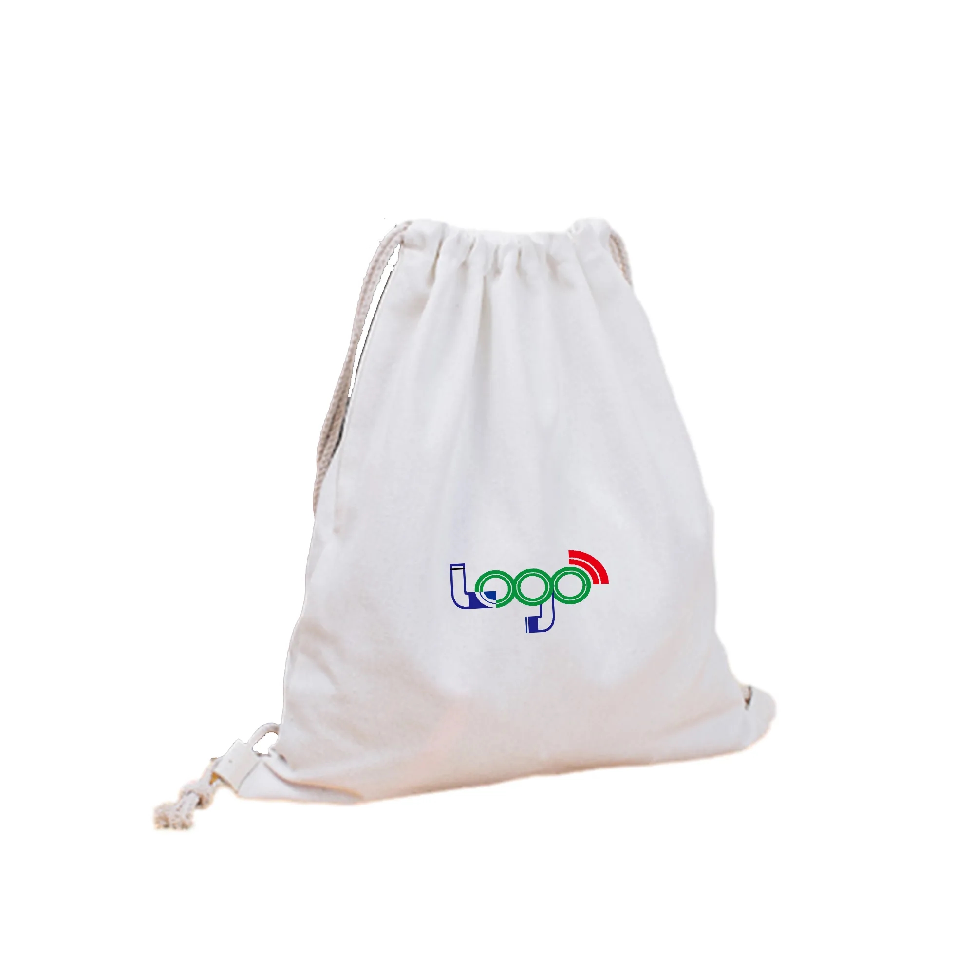 Full Print Canvas Bundle Pocket Drawstring Backpack MOQ 100P 2