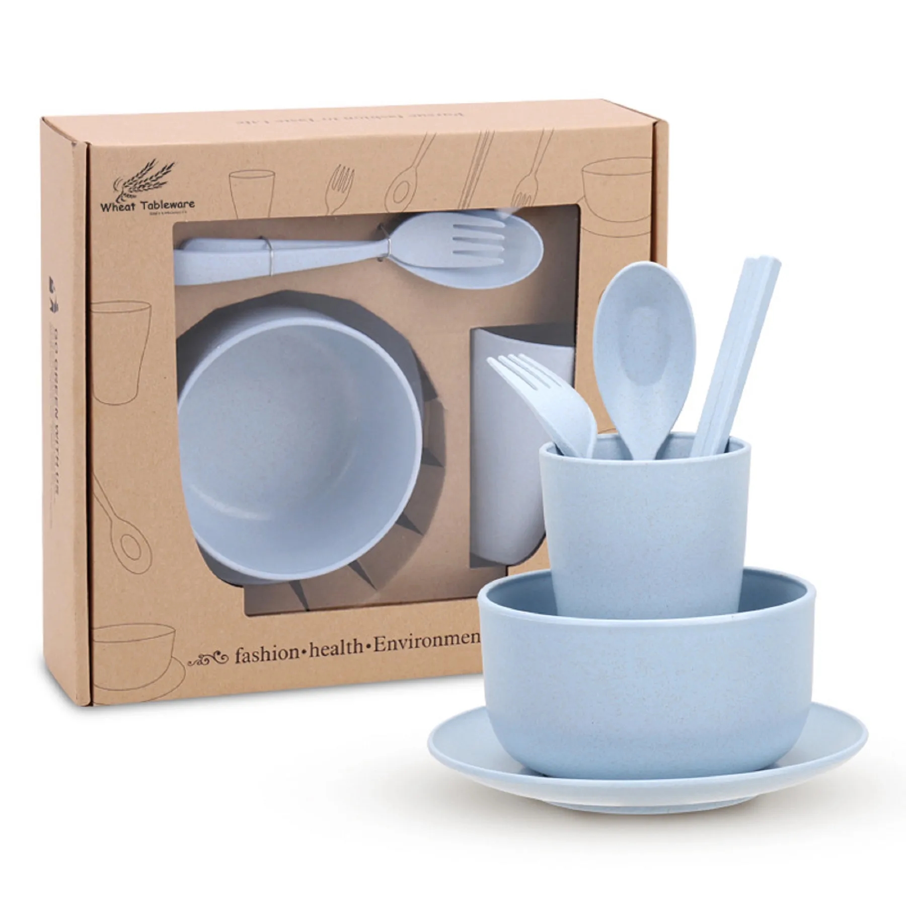 Biodegradable Wheat Straw Cutlery Set 3