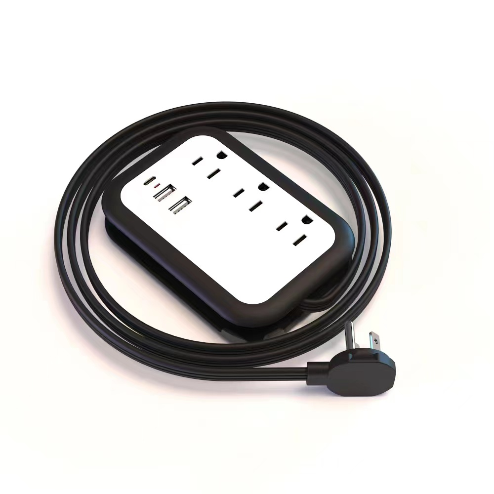Tower Power Strip Flat Plug 4