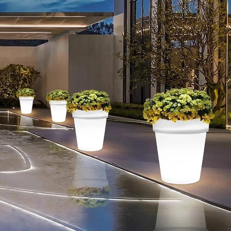 Solar LED Luminous Flowerpot 4